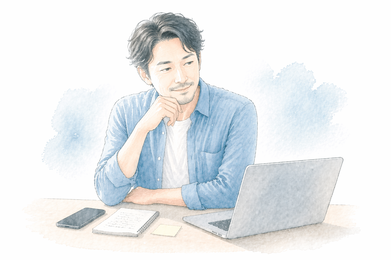 少し気持ちがやわらいで相談を考え始めた様子